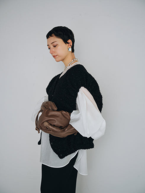 tweed ball vest